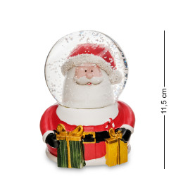 PM-54 Шар со снегом муз. с подсветкой "Санта с Подарками"