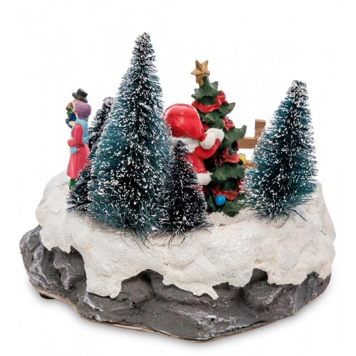 XM-705 Музыкальная новогодняя миниатюра с подсветкой