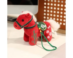 М'яка іграшка коник «Талісман 2026 Рік Коня» Oumaiqi, червона, 12 см