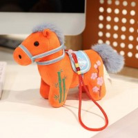 М'яка іграшка коник «Талісман 2026 Рік Коня» Oumaiqi, оранжева, 12 см