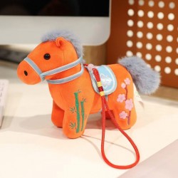 М'яка іграшка коник «Талісман 2026 Рік Коня» Oumaiqi, оранжева, 12 см