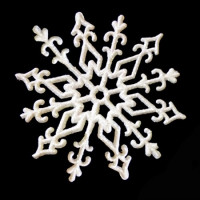 Прикраса Сніжинка Морозний візерунок 11х11см 9305