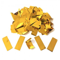 Новогоднее конфетти прямоугольное 2х5см золото