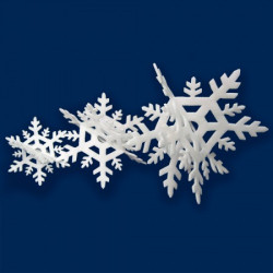 Сніжинка 3Д блискуча набір (3 шт)