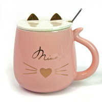 Чашка Cat-Miue з кришкою та ложкою