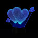 3D Світильник Серця 15959-2-4