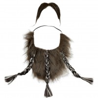 Піратська борода з косами і вусами для вечірки