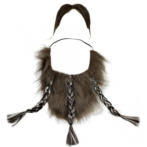 Піратська борода з косами і вусами для вечірки