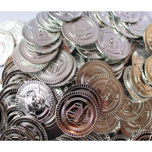 Пиратская монета "Серебряный клад" 1 шт