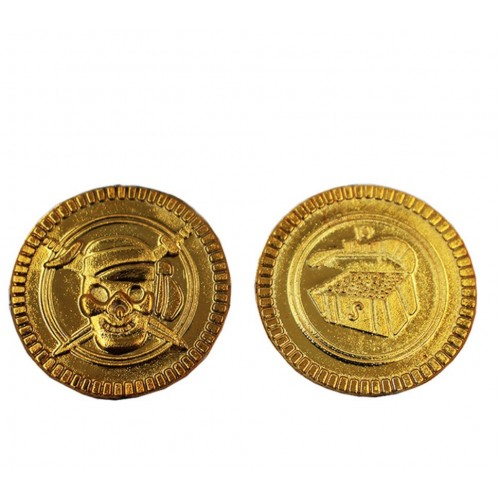 Пиратская монета "Золотой клад" 1 шт