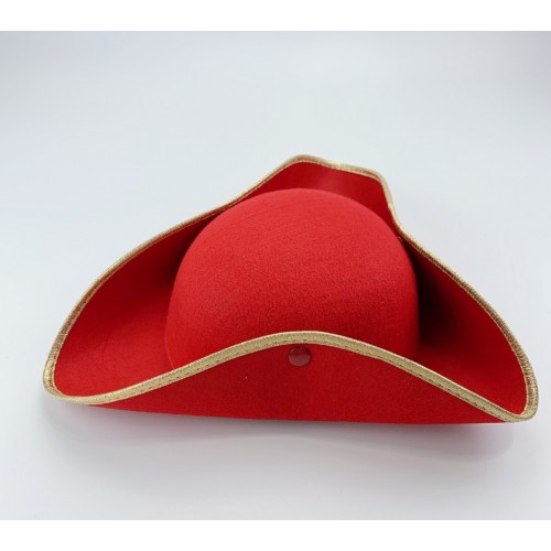 Піратський капелюх червоний "Капітан Морган"