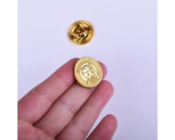 Піратська золота монета пластик 2.5 см