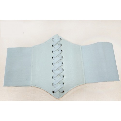 Пояс білий «Морська лілія» широкий еластичний