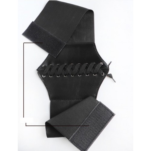 Пояс чорний «Тінь Карибів» широкий еластичний