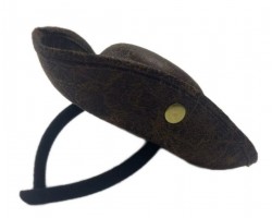 Капелюх пірата на обручі коричневий для вечірки