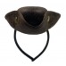 Капелюх пірата на обручі коричневий для вечірки