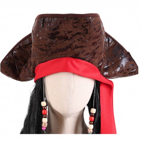 Трикутка коричнева з перукою та червоною пов'язкою «Вітер Карибів»