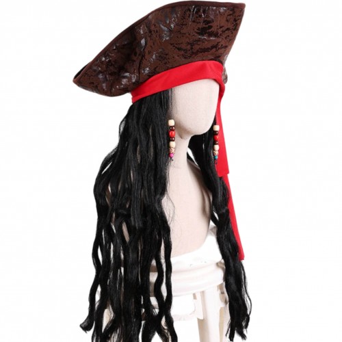 Трикутка коричнева з перукою та червоною пов'язкою «Вітер Карибів»