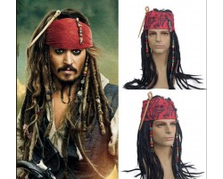 Трикутка червона в стилі «Капітан Джек Горобець»