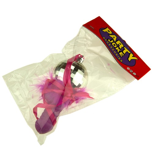 Кулон Диско-вілі з пухом 18+