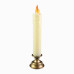 Свічка LED у свічнику L24см (золота)