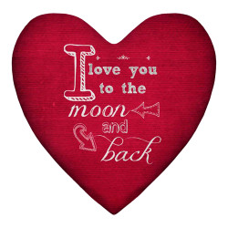Подушка серце XXL I Love you to the moon and back