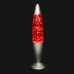 Лава лампа с глиттером (34см) красная