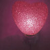 Світильник нічник Сердечко (220 V) рожевий
