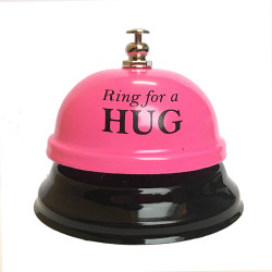 Дзвінок настільний HUGО бійми (рожевий)