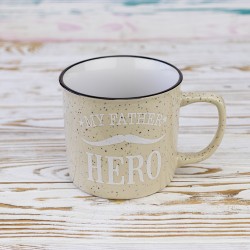 Кружка для тата My father hero 400 мл 12744 (пісочний)