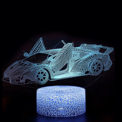 3D Світильник сенсорний Машина Lamborghini 15952-3-20