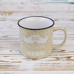 Кружка для тата Dad you are my hero 400 мл 12736 (пісочний)