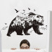 Інтер'єрна наклейка Чорний Гірський ведмідь XL8271 90х60см