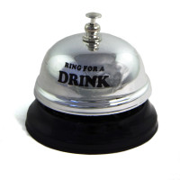 Дзвінок настільний DRINK (срібний)