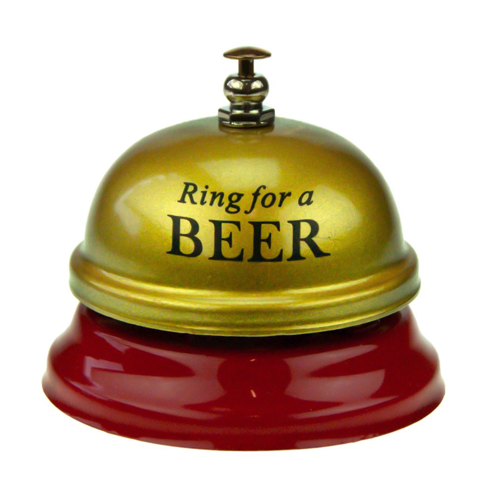 Звонок настольный BEER (золото)