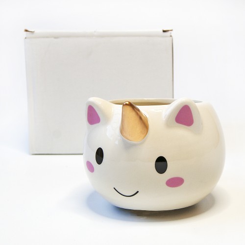 Чашка Единорог круглая (белая) №2