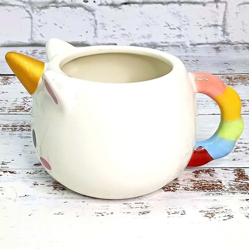 Чашка Единорог круглая (белая) №2