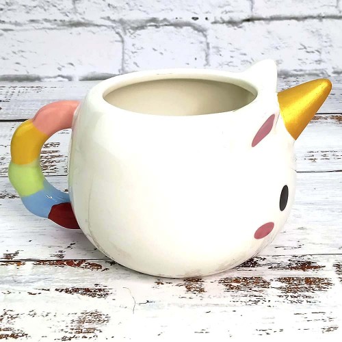 Чашка Единорог круглая (белая) №2