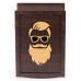 Barber box коричневый подарок бородачу (2VKB17)