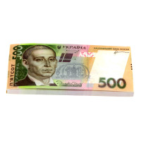 Денежный блокнот пачка 500 гривень ( пачка денег блокнот )