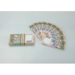 Пачка 500 гривен мини "конфетти" ( прикольные деньги )