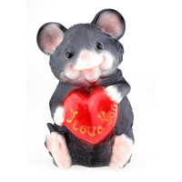 Мишка скарбничка 30 см з сердечком
