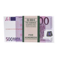 Пачка 500 євро подарункова (прикольні гроші )