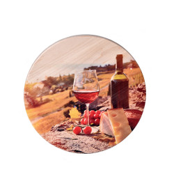 Дошка для сиру пікнік Вино з келихом (DC10)