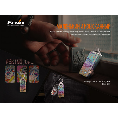 Фонарь ручной Fenix APEX 20 Mix Iridescent