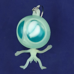 Іграшка антистрес Гуманоїд з хробаками світлонакопичувальний (блакитний)