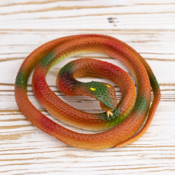 Гумова змія 70см (помаранчева)