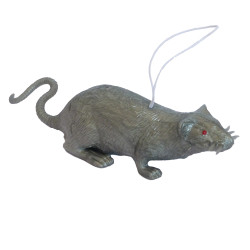 Гумовий Пацюк 10см (сірий)
