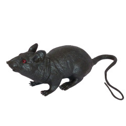 Гумовий Пацюк 10см (чорний)