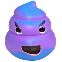 Игрушка антистресс резиновая Какашка Единорога с орбизом (сиреневая)